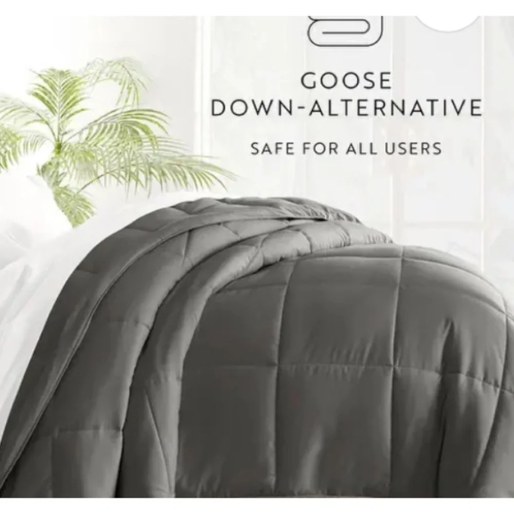Bedding Outlet Gray All Season Bed in a Bag Luxury Full / Queen 8 Piece. NIB